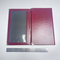 Support de menu à trois volets personnalisé de haute qualité couverture de menu en cuir PU pour hôtel et service de restauration décoration de table et Guide d'accessoires