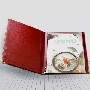 Liste d'aliments bon marché en gros Choisissez le <span class=keywords><strong>menu</strong></span> de couvertures en cuir de livre imperméable de serveur pour le restaurant - Product Image 6