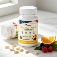 Capsules de multivitamines personnalisées avec COA, précision des étiquettes de chaque lot vérifiée, testées par un tiers, OEM, marque privée
