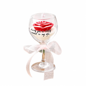 Boîte cadeau de bougie parfumée en forme de gobelet à rose de luxe, ornement élégant pour les cadeaux d'anniversaire, de mariage et de pendaison de crémaillère - Product Image 6