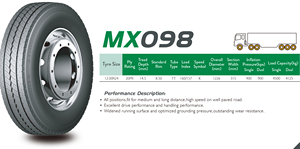 บนถนน/รถบรรทุกและรถบัสยาง llanta/MARVEMAX1200 24 MX098 /ece GCC saso ได้รับการรับรอง - Product Image 3