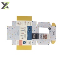 Boîte d'expédition en carton ondulé transparente à assembler soi-même, personnalisable, pour un kit de tricot pour enfant en cadeau