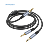 Câble audio stéréo plaqué or 2 en 1, mâle 3,5 mm vers double mâle 1/8 TRS, 1 m, 2 m, 3 m