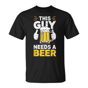 Ce gars a besoin d'une bière, t-shirt humoristique pour hommes, cadeau pour les amateurs de bière - Product Image 1