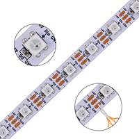 Smart Home Pro JERCIO WS2812B/SK6812 5V LED Strip | 30-144LEDs/M RGB direccionable para Retail Windows y VR Studios