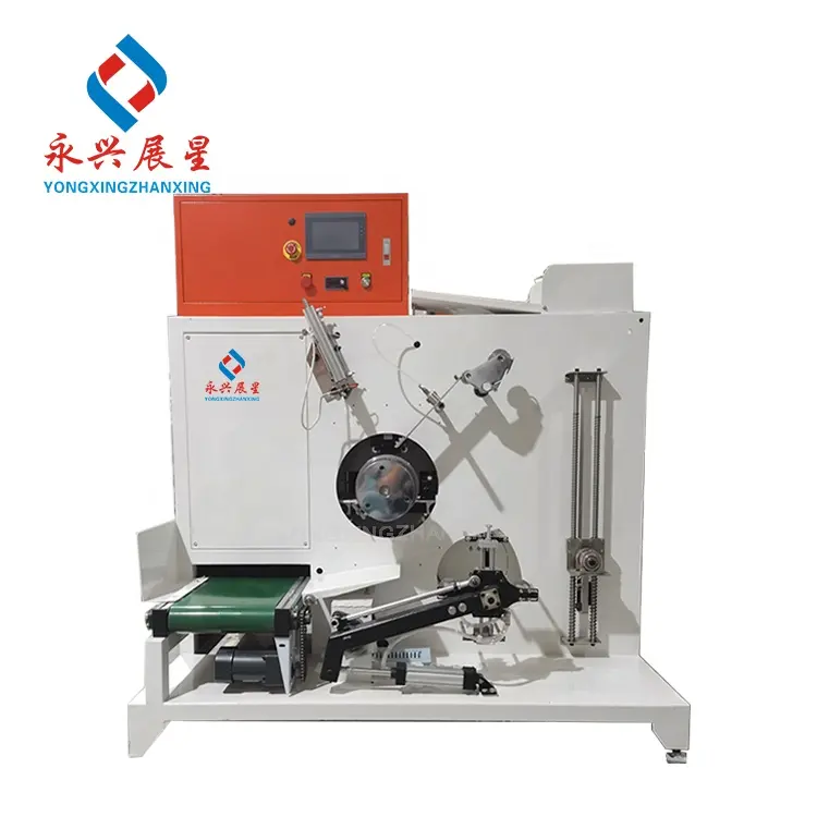 PLC Control Plastic Packaging Belt Winder Full Automatic PP PET strapping Winding Machine