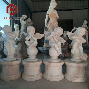 Style occidental Sculptures En Pierre Belle <span class=keywords><strong>Ange</strong></span> Figure Sculptures En Marbre Statue - Product Image 2