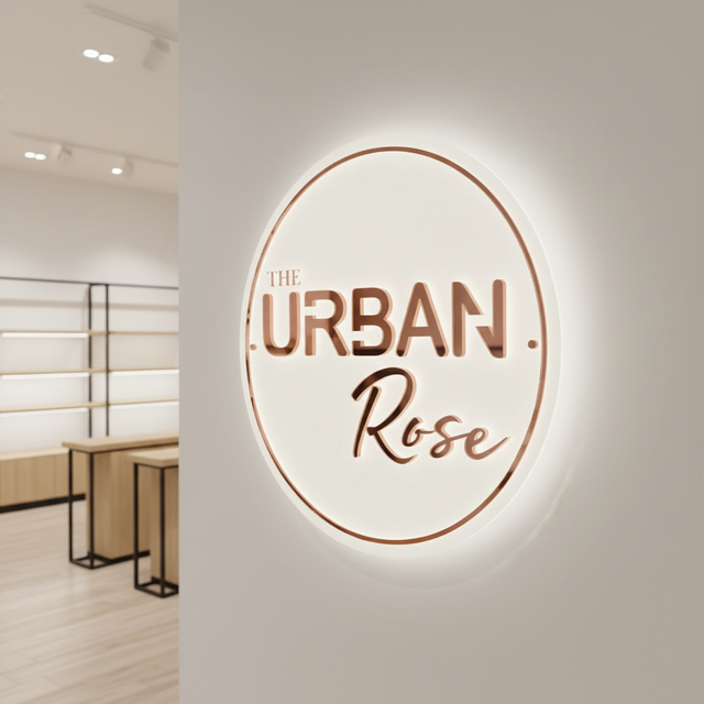 Custom LED Neon Acrylic Wall-Mounted Backlit Logo Sign for Business Advertising & Companies IP65 Waterproof