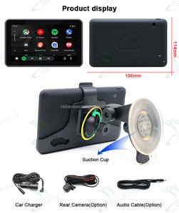 Hot bán 7 inch IPS màn hình cảm ứng Carplay Android Chức năng tự động hiển thị Xe <span class=keywords><strong>GPS</strong></span> <span class=keywords><strong>Navigation</strong></span> với điều khiển bằng giọng nói - Product Image 3