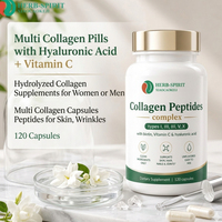 Collagène Peptides Vital Proteins, Poudre de Collagène Peptides, Capsules Multi-Collagène Peptides pour les Rides de la Peau