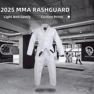 Conjunto de Rashguard y Pantalones Cortos Personalizados para Hombre, para Karate, Ligeros, con Estampado Digital, Poliéster/Algodón, Fusión sin Costuras, Nuevo 2026 - Product Image 2