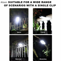 Lampe murale solaire LED à détecteur de mouvement, du crépuscule à l'aube, à clipser, étanche, pour extérieur, jardin, sécurité, éclairage de chemin, Alison