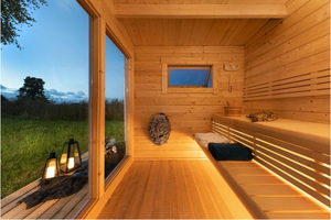 Appareil de sauna à vapeur Swankia, type cadre USA, sauna portable pour une personne, sauna domestique avec générateur de vapeur - Product Image 5