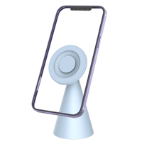 Support magnétique réglable pour téléphone, pivotant à 360° ° Support de bureau portable, fixation universelle pour les téléphones