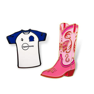 Broche de haute qualité en forme de fer à <span class=keywords><strong>cheval</strong></span> personnalisée, badge de botte western, broche pour chaussures de femmes - Product Image 2