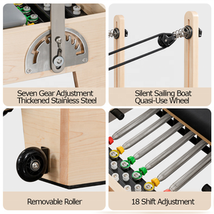 Machine de Pilates Reformer professionnelle Chifory, écologique, de haute qualité, sur mesure, pour le yoga, l'entraînement physique, avec un lit en bois d'érable - Product Image 2