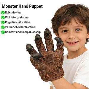 Idée cadeau d'aventure scientifique-fiction pour Halloween : Marionnette de main en forme de patte de monstre pour enfants, pour jeux de fantaisie - Product Image 2