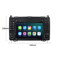 Autoradio Android 15 HFMidia pour Mercedes Benz CLK W209 Viano Vito Classe C/G W203 W463 W208 W168 Stéréo Carplay GPS WIFI Lecteurs