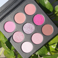 Palette d'ombres à paupières, Logo personnalisé, haute pigmentation, Nude, mat, maquillage, paillettes, ombre à paupières, marque privée