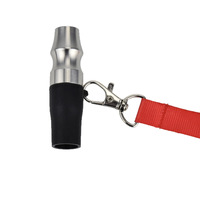 Accessoires de chicha arabes d'usine : Porte-cigarette manuel en acier inoxydable, embout buccal à longue aspiration, cordon noir