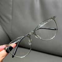 Venta de Fábrica: Monturas Ópticas Elegantes para Miopía, de Carburo de Tungsteno, Plástico y Acero, Flexibles, Ligeras, Estilo Ojo de Gato