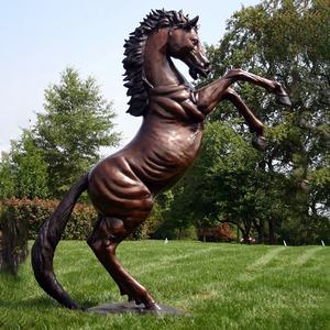 Estatua de caballo al aire libre Leonardo <span class=keywords><strong>Da</strong></span> <span class=keywords><strong>Vinci</strong></span>, escultura de Caballo de bronce, animal - Product Image 3