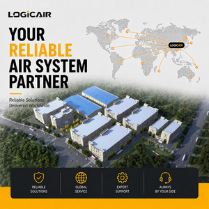 Compressore d'aria a vite a iniezione d'olio LOGICAIR 20hp 500l per impieghi gravosi 10 bar 220v Monofase 60hz con serbatoio, filtri e essiccatore d'aria - Product Image 4