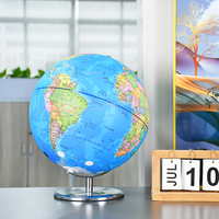 Globe terrestre rotatif en métal de 305mm géographie carte du monde Globe géographie pour l'éducation modèle Globe, outil d'éducation de la géographie scolaire