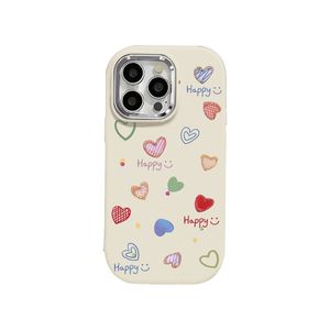 เคสสำหรับ iPhone 16 Pro Max คุณภาพสูง โครงโลหะ ดีไซน์รูปหัวใจหลากสี รูขนาดใหญ่ ป้องกันการกระแทก - Product Image 5