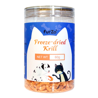 Produit pour animaux de compagnie Petit quantité minimale de commande Bonne qualité Sain Lyophilisé Friandises pour animaux de compagnie Krill Lyophilisé Crevettes Friandises naturelles pour chiens Friandises pour animaux de compagnie