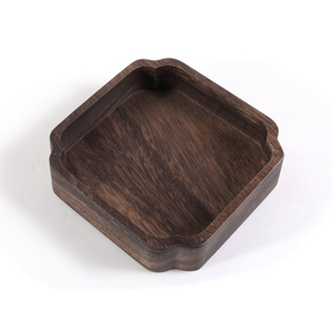 <span class=keywords><strong>Walnut</strong></span> gỗ phục vụ khay gỗ vuông Snack khay gỗ tự nhiên bảng cho trái cây Veggie chip và Dip phục vụ đĩa cứng - Product Image 1