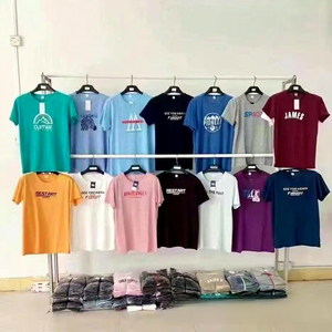 Lot de vêtements et t-shirts d'occasion mixtes, surplus de stock, excédents de production, provenance Fujian Chine, marques célèbres, expédition annulée, surplus, unisexe, tous types - Product Image 1