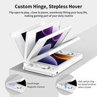 Consoles de jeux vidéo Qbuy ANBERNI RG DS, double écran tactile avec système Android 14, 128 Go, lecteurs de jeux rétro portables, 4000 mAh, 4 pouces