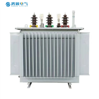 Transformador trifásico de aceite inmerso de la fábrica Hong Gu, elevador de tensión, modelo S11, 11kV 10kV 12.47kV 220V 110V