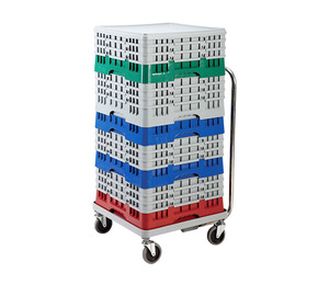 Étagère en verre transparent avec panier de rangement en plastique, solution d'organisation pratique pour tasses, verres et plateaux de <span class=keywords><strong>vaisselle</strong></span> - Product Image 2