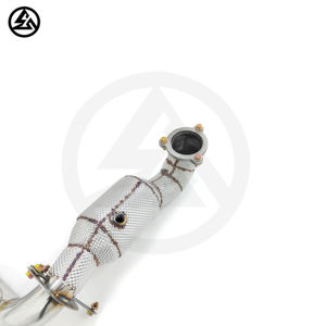 CSZ Factory Direct 200 Cell Catted Downpipe pour Mercedes Benz A180 A200 <span class=keywords><strong>A250</strong></span> A260 <span class=keywords><strong>AMG</strong></span> W176 2.0T, bouclier thermique, tuyaux d'échappement - Product Image 2