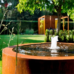 Fontaine à eau moderne en acier corten avec <span class=keywords><strong>patine</strong></span> naturelle vieillie - Product Image 1