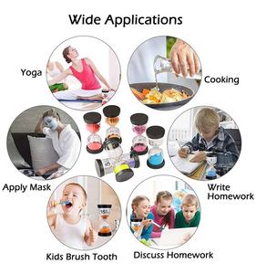 Lot de 6 minuteurs à sable colorés de 1, 3, 5, 10, 15 et 30 minutes pour la gestion du temps des enfants - Product Image 4