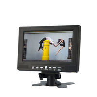 Gratis pengiriman harga murah TV Analog 7 inci NTSC PAL SECAM Monitor dengan USB TF Slot kartu