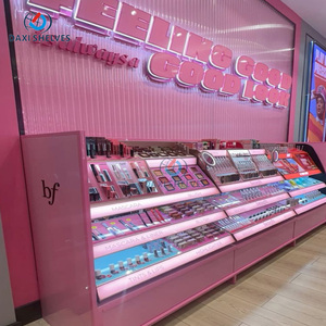 Tủ trưng bày mỹ phẩm màu hồng có gương - Product Image 3