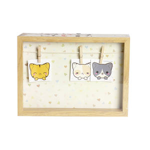 Picchetti orizzontali da appendere alla parete semplici ed ecologici 3 <span class=keywords><strong>foto</strong></span> di varie dimensioni cornice per <span class=keywords><strong>foto</strong></span> in legno - Product Image 1