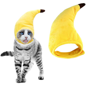 Sombrero de Pluma de Banana para Mascotas, Disfraz de Perro o Gato, Accesorio Divertido para Halloween - Product Image 1