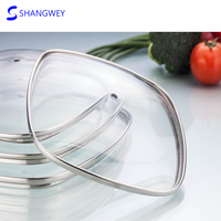 Couvercle carré de Type G, couvercle en verre pour Wok, pièces d'ustensiles de cuisine, nouvel arrivage en gros