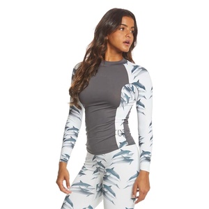 Camisetas de Natación de Manga Larga Ligeras de Poliéster/Spandex para Mujer, Ropa de Playa Informal y Transpirable - Marca Personalizada - Product Image 2