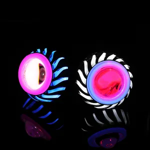 Newest 3 angel eyes + demon eye motorcycle electric bicycle modified head lamp