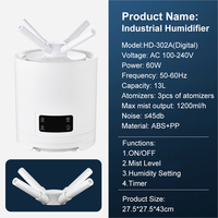 Humidificateur ultrasonique commercial, humidificateur industriel, atomiseur de serre à eau du robinet, brumisateur