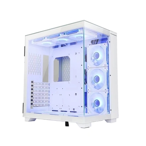 Micro ATX Máy tính để bàn PC trường hợp 3x120mm người hâm mộ pre-cài đặt Tempered Glass <span class=keywords><strong>Side</strong></span> Bảng điều chỉnh mATX E-ATX chơi game Khung máy tính - Product Image 4