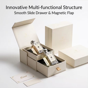Caja Magnética de Lujo Personalizada YSP con Múltiples Niveles y Juego de Bolsas de Papel para Perfumes, Cuidado de la Piel, Vino y Kits de Regalo Corporativos de Alta Gama - Product Image 3