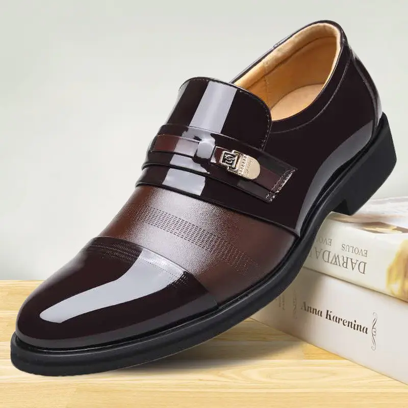 Fashion new styles loafers Flats PU leather party men's dress shoes