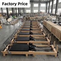 Reformer de Pilates pliable haut de gamme en bois, directement de l'usine, lit de yoga professionnel haute performance, Reformer de Pilates pliable de qualité supérieure